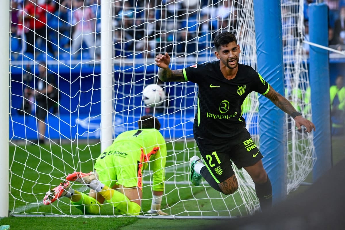 Cuti apareció cuando la noche se ponía brava y Atlético se vuelve a casa con los tres puntos